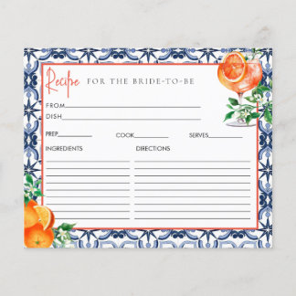 Carte de recette Fête des mariées Orange Aperol Sp