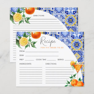 Carte de recette Fête des mariées Spritz Méditerra