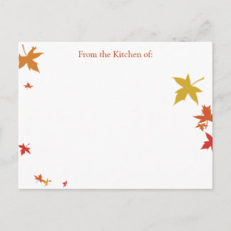 Carte de recette Feuille en chute (demande personn