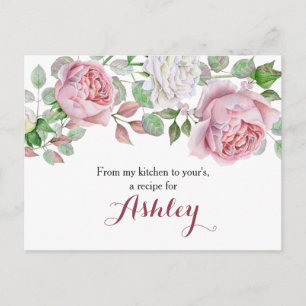 Carte de recette Floral Rose du pays rose de Bourg