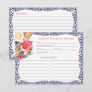 Carte de recette Florale aux agrumes méditerranéen