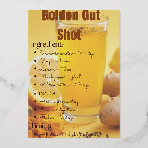 Carte de recette Golden Turmeric Detox
