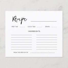 Carte de recette moderne contemporaine de douche n