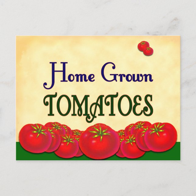 Carte de recette personnalisée à base de tomates (Devant)