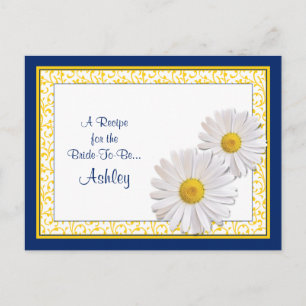 Carte de recette Shasta Daisy pour la mariée à êtr