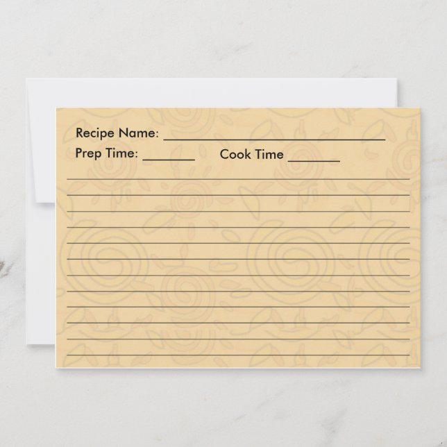 CARTE DE RECETTE - Soleils tordus (Devant)