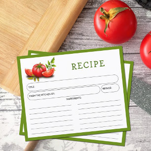 Carte de recette Tomates Kitchen