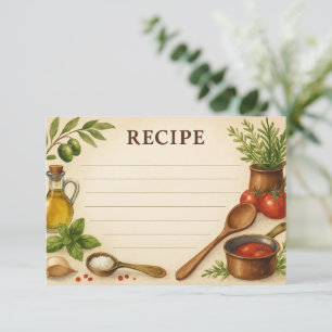 Carte de recette Toscane intemporelle