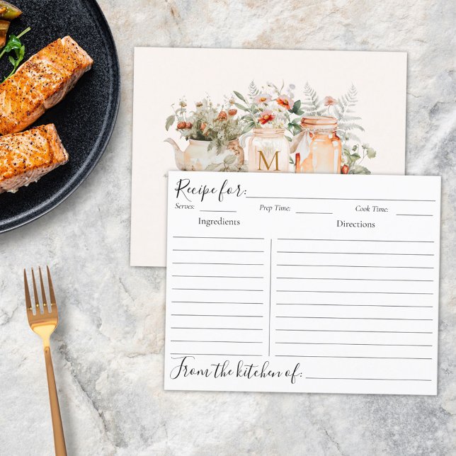 Carte de recette végétale de la forêt monographiqu (In situ)