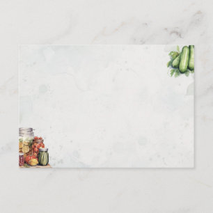 Carte de recette vide de base Pickle Jar