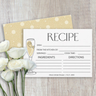 Carte de recettes Brunch et Bubbly Champagne