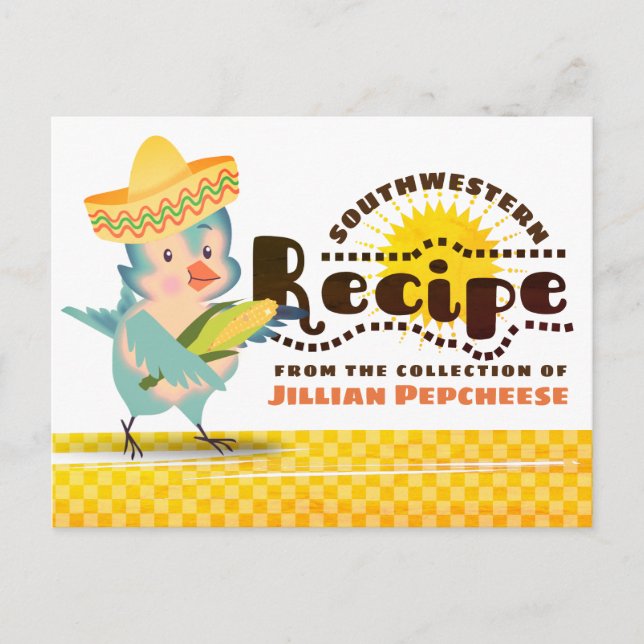 Carte de recettes de livre de recettes de cuisine  (Devant)