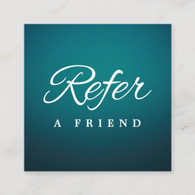 Carte de recommandation professionnelle minimalist (Devant)