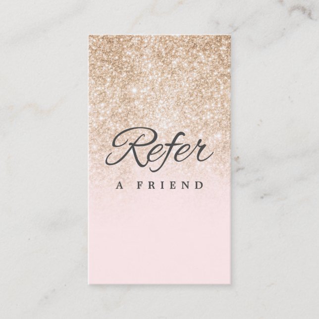 Carte de recommandation professionnelle minimalist (Devant)