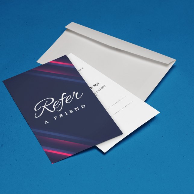 Carte de recommandation professionnelle minimalist (Minimalist Business Referral Card)