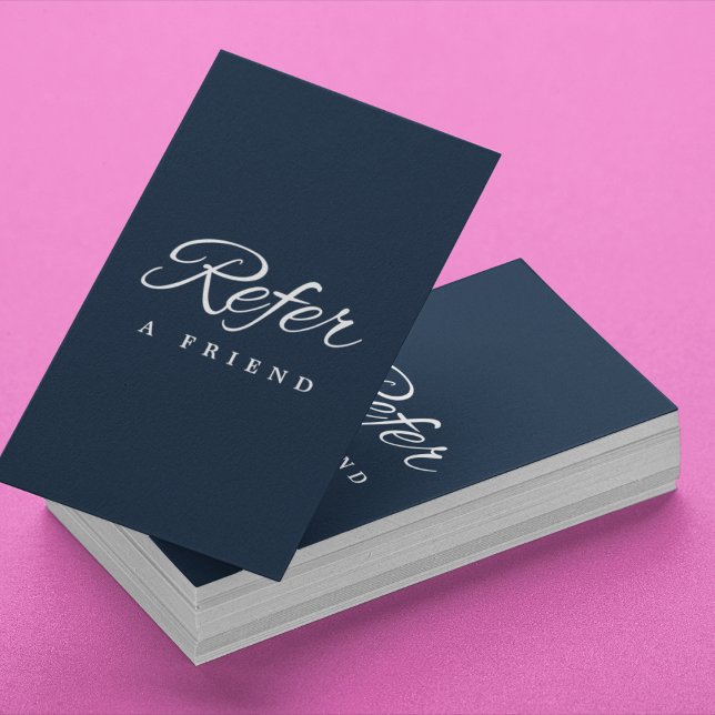 Carte de recommandation professionnelle minimalist (Minimalist Business Referral Card
)