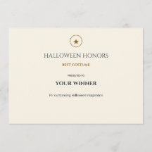 Carte de récompense de Halloween modifiable Midnig