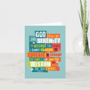 Carte de récupération Sobriety - Prière Sobriety S