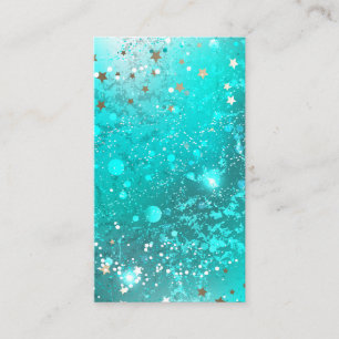 Carte De Réduction Arrière - plan à huile Turquoise de la menthe