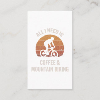 Carte De Réduction Café et VTT Vélo Vintage descente