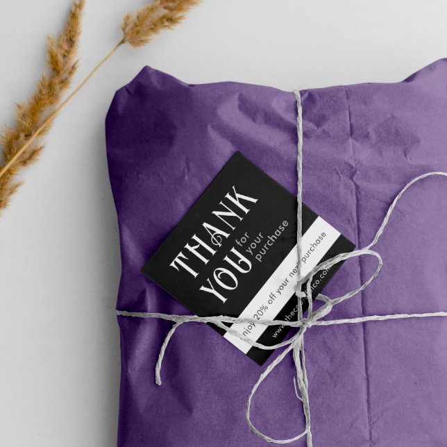 Carte de réduction Carré noir (Créateur téléchargé)