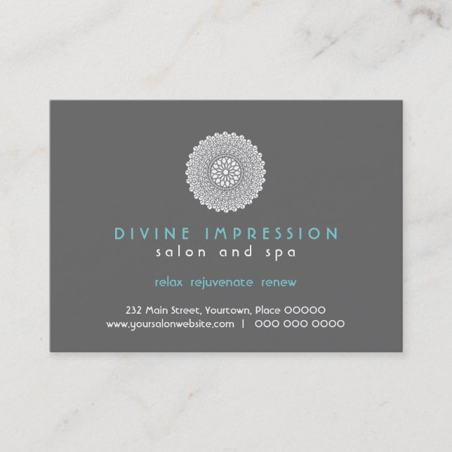 Carte De Réduction Certificat-prime bleu d'impression divine (Devant)