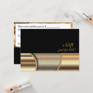 Carte De Réduction Certificat-prime de maille en métal d'or