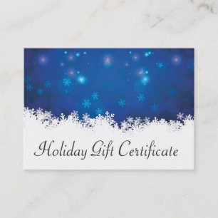 Carte De Réduction Certificat-prime de Noël
