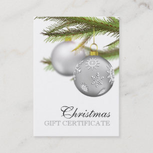 Carte De Réduction Certificat-prime de Noël