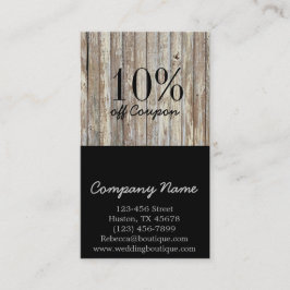 Carte De Réduction construction vintage de bricoleur de fibre de bois