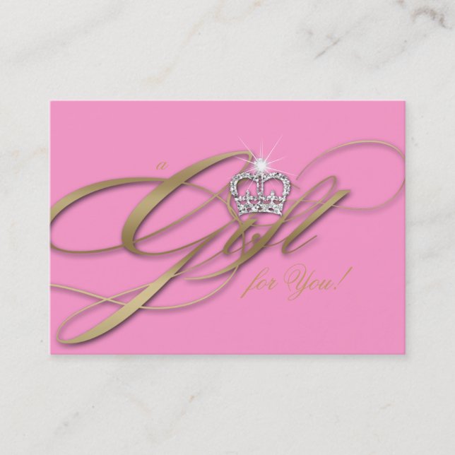 Carte De Réduction Couronne de bijoux de rose de certificat-prime de (Devant)