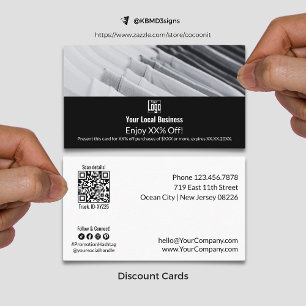 Carte De Réduction Entreprise locale promotionnelle moderne XX%