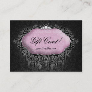 Carte De Réduction Gris de rose de certificat-prime de bijoux de