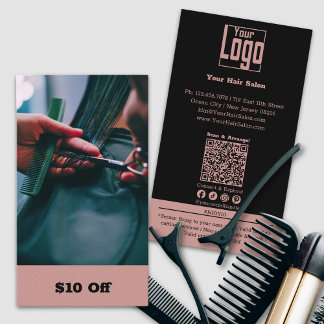 Carte De Réduction Image de coiffeur tendance $10 Off