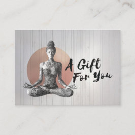 Carte De Réduction Instructeur de méditation Yoga Reiki Master Lotus 