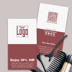 Carte De Réduction Logo Smoky Topaz & White Salon Profitez de 10% de 