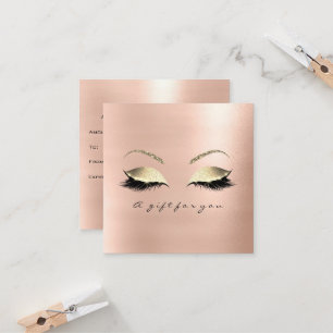 Carte De Réduction L'or de rose rose de certificat-prime fouette