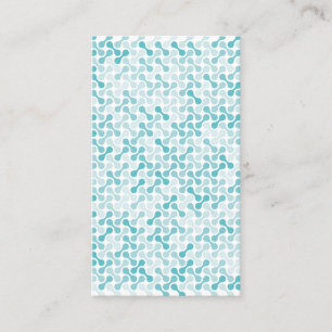 Carte De Réduction Motif de métaball bleu