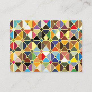 Carte De Réduction Multicolore geometric patterns with octagon shapes