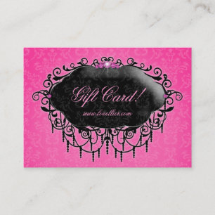 Carte De Réduction Noir de rose de certificat-prime de bijoux de
