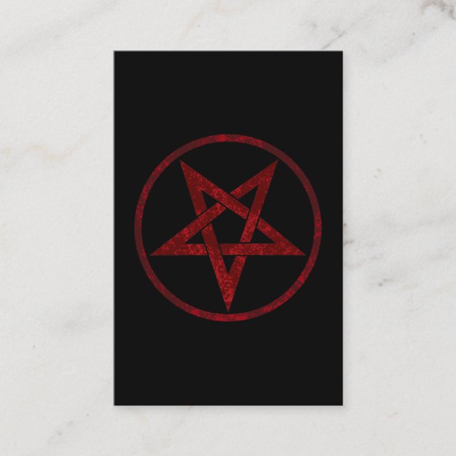 Carte De Réduction Pentagramme du Diable Rouge (Devant)