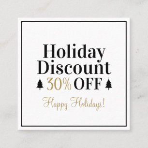 Carte de réduction pour les jours fériés