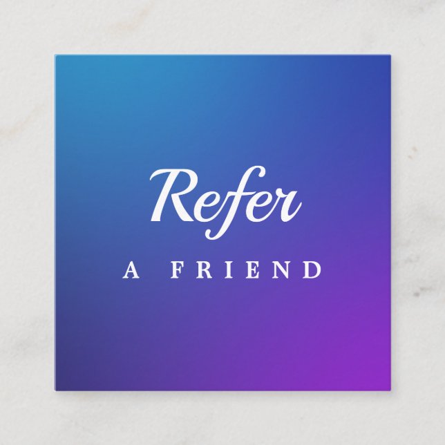 Carte De Réduction Professional Salon & Spa Referral Card | Editable  (Devant)