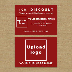 Carte de réduction Red Business