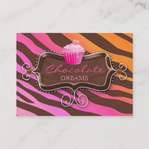 Carte De Réduction Rose Org de petit gâteau de chocolat de