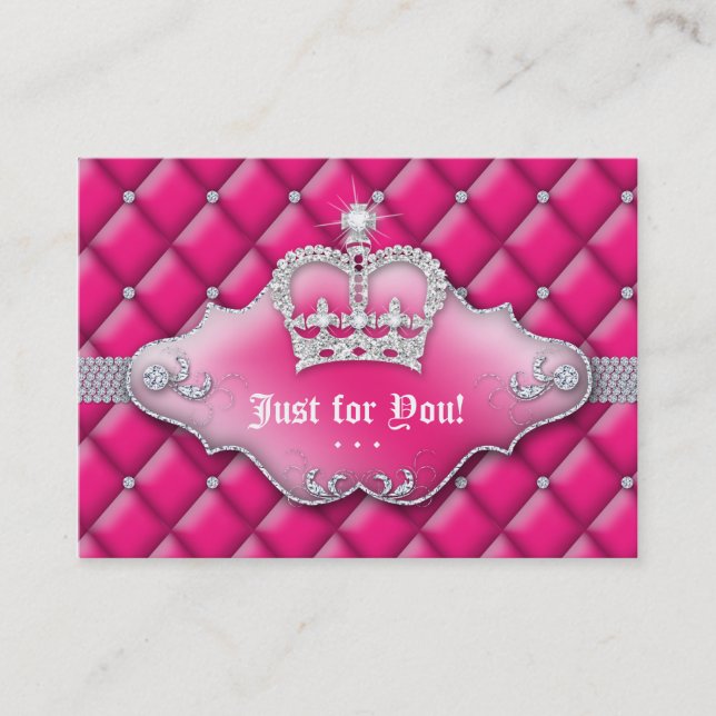 Carte De Réduction Rose tufté de satin de certificat-prime de bijoux (Devant)
