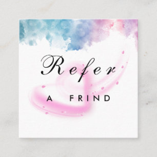 Carte De Réduction Salon de luxe avec gouttes de paillettes violettes