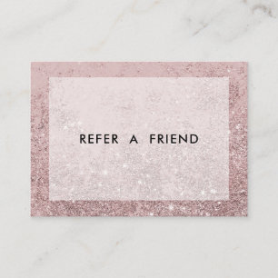 Carte De Réduction Salon de Parties scintillant moderne de Rosegold