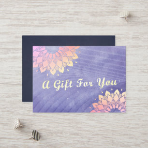 Carte De Réduction Yoga Studio Instructeur Rose Gold Mandala