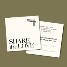 Carte de référence Boho noir blanc simple et éléga